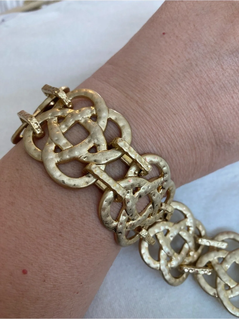 Lia Sophia Gold Tone Chunky Bracelet